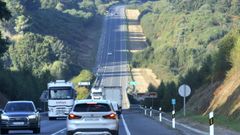 Tramo del corredor que será desdoblado, a la altura del viaducto del río Chamoso