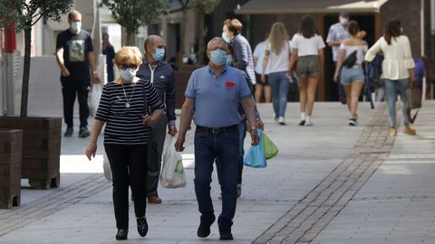 Primer da de uso obligatorio de mascarillas en Barbanza