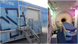 La unidad mvil con la mquina de resonancia magntica Philips Achieva Nova 1.5 Tesla.