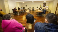 Imagen de archivo de un pleno en Muxa