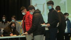 La escritora Espido Freire visit� el colegio San Ferm�n de Caldas, donde los alumnos leen su obra �El chico de la flecha�