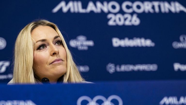 Vonn, antes de competir en los Juegos de Invierno.