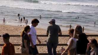 Llenazo en las playas, en mayo