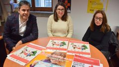 Presentaci�n de la campa�a de donaci�n de juguetes. Cruz Roja, Concello de Carballo y Escola Basket Xiria.