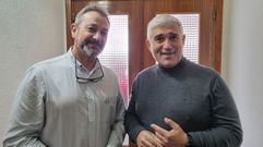 Enrique �lvarez Barreiro y Cipri�n Vi�as se reunieron en Valdeorras.