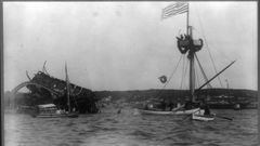 Hundimiento del USS Maine en el puerto de La Habana el 15 de febrero de 1898
