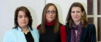 Mar�a del Socorro Mart�n, Elena Mu�oz y Almudena Chac�n