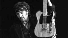 Bruce Springsteen en el concierto de Santiago en O Monte do Gozo en 1993