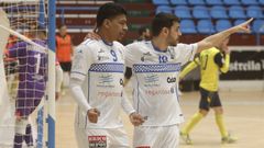 Wilson Francia abri� la lata para O Parrulo en el duelo contra Gran Canaria en A Malata.