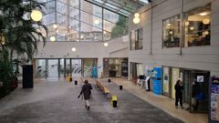 Entrada del F�rum Metropolitano, ayer por la tarde.