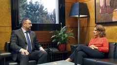  El presidente del Principado, Adri�n Barb�n, recibi� hoy lunes a la ministra para la Transici�n Ecol�gica en funciones, Teresa Ribera. 