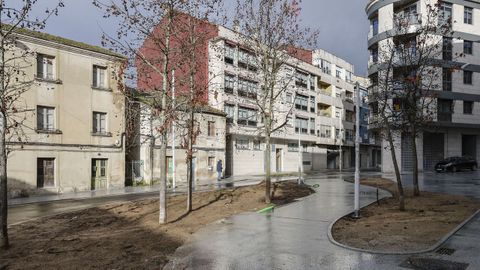 Obras en la calle Alejandro Pedrosa.