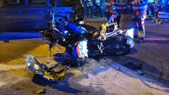 Estado en el que qued la moto del fallecido