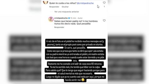 Captura historia de Instagram de Cristina Pedroche respondiendo comentarios
