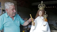 Copia artesanal de�la virgen de A Lanzada