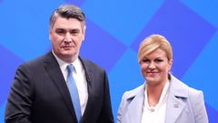 Zoran Milanovic y Kolinda Grabar-Kitarovic