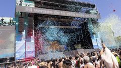 Una actuaci�n del Reggaeton Beach Festival celebrado en Nigr�n en el 2024