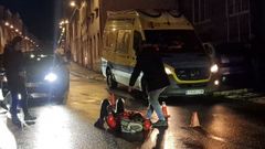 La mujer qued� tendida en la calzada