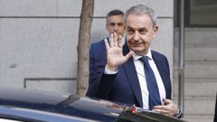 Jos� Luis Rodr�guez Zapatero llegando a la Audiencia Nacional para declarar.