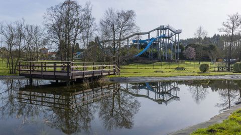 Parte de las instalaciones del parque acu�tico, en la actualidad