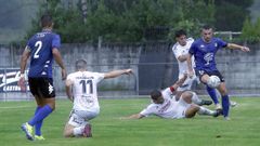 Imagen del encuentro disputado en la primera vuelta en el Julio Mato Matito entre Noia y As Pontes.