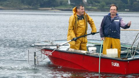 As imaxes do arranque da nova campa�a do libre marisqueo en Arousa