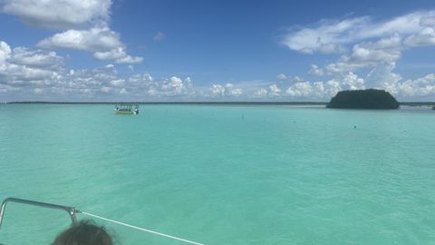 La laguna de los 7 colores en Bacalar.