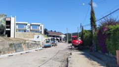 Obras del futuro vial de Areas a O Sear, en Sanxenxo