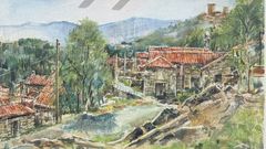 Obra ganadora del concurso de pintura r�pida de Monterrei del 2026.
