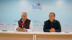 Luis Seara y Iago Tabars, en su rueda de prensa.