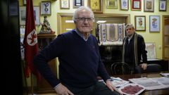 Avelino Abajo, presidente Casa de Le�n. Detr�s Froil�n Mart�nez Gonz�lez, vicepresidente de la entidad.