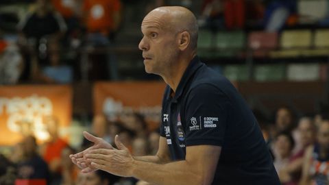 Carles Marco, durante un partido del Leyma Coru�a de esta temporada.