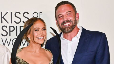 Jennifer Lopez y Ben Affleck, juntos en el estreno de «El beso de la mujer araña»