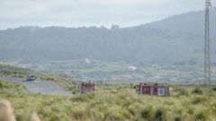 Bomberos de Arteixo en el puerto exterior de A Coru�a