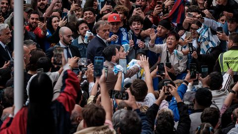 Acto de Leo Messi en el Palacio de los Deportes de Oviedo