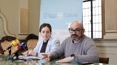 Iria Castro e Efr�n Castro, del �rea de Vicepresidencia de la Diputaci�n de Lugo