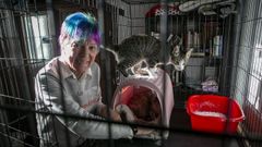 Lyra Sierra, de Arca de Noia, tiene trece gatos en acogida