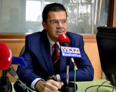 Aurelio N��ez Centeno estivo onte no programa �Voces de Berganti�os�, de Radio Voz<span lang= es-es >. </span>