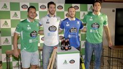 Toni Prez, Nuno Paiva, Blai Roca y Tombita, durante el acto de presentacin