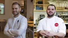 �xel Smyth, de Simpar (izquierda), y Al�n Tarr�o, del Pamp�n (derecha).