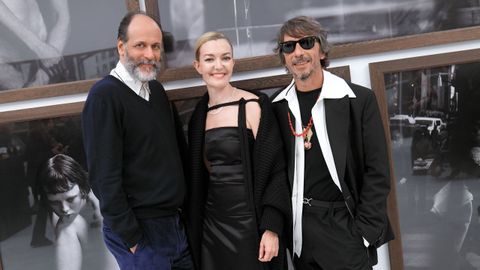 Luca Guadagnino, Marta Ortega y el diseador de Valentino, Pierpaolo Piccioli