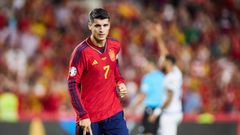 �lvaro Morata.�lvaro Morata con Espa�a frente a Escocia