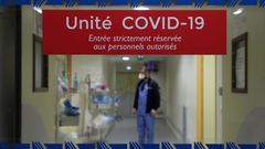 Unidad de cuidados intensivos covid de un hospital de Marsella.