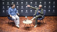 Morris, ayer en el Teatro Principal, donde se anunci que ser el segundo presentador de los Premios feroz