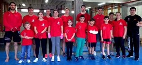 El director y campe�n del mundo Cipriano estuvo en Ponteceso.