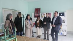 Visita del presidente de la Diputaci�n y la diputada de Planes a la Casa da Cultura de Mugardos.