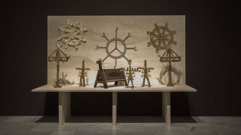 Una vista de la exposición «Maruja Mallo. Máscara y compás»