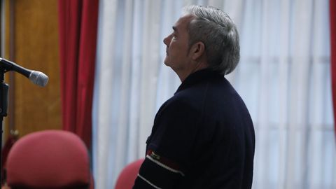 El acusado, Jess L. G. durante el juicio celebrado en Ourense en diciembre del ao 2024
