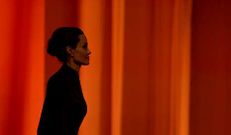 Angelina Jolie en la clausura de la cumbre de Londres. 