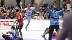 El Cisne, durante un partido en el pabell�n municipal la pasada temporada